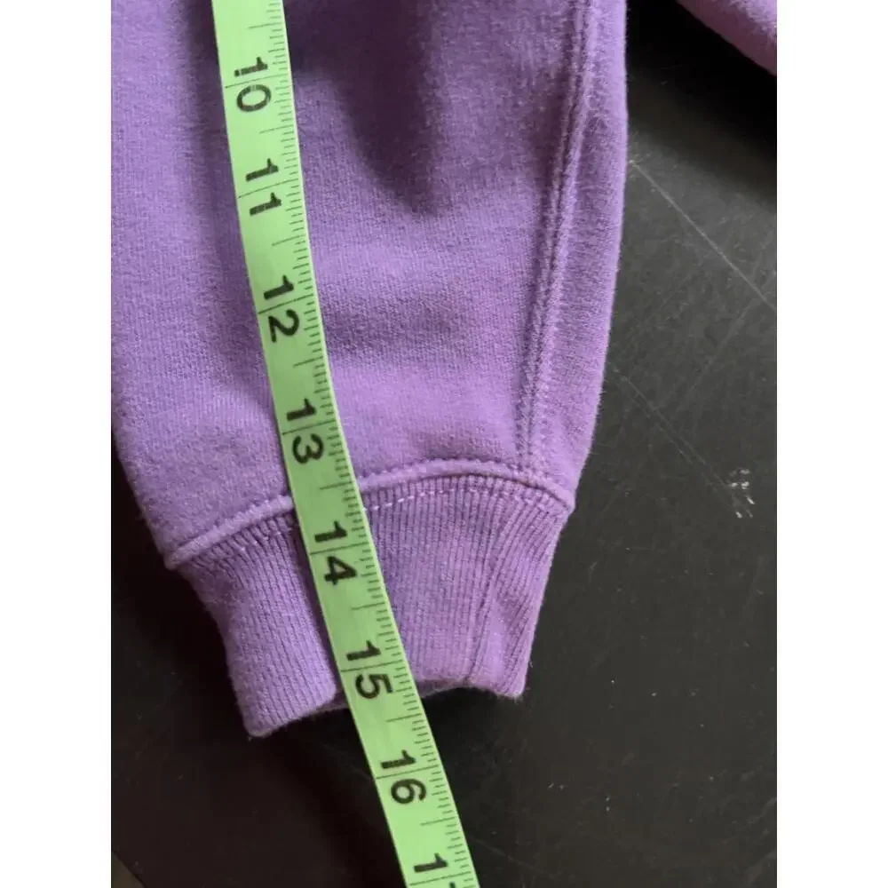 Polo Ralph Lauren Purple Cropped Girl's Oversized Hoodie - Size M (8-10)‎